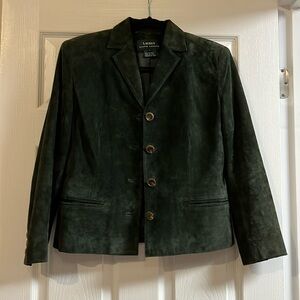 Green suede Ralph Lauren jacket